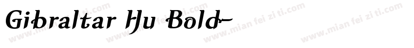 Gibraltar Hu Bold字体转换